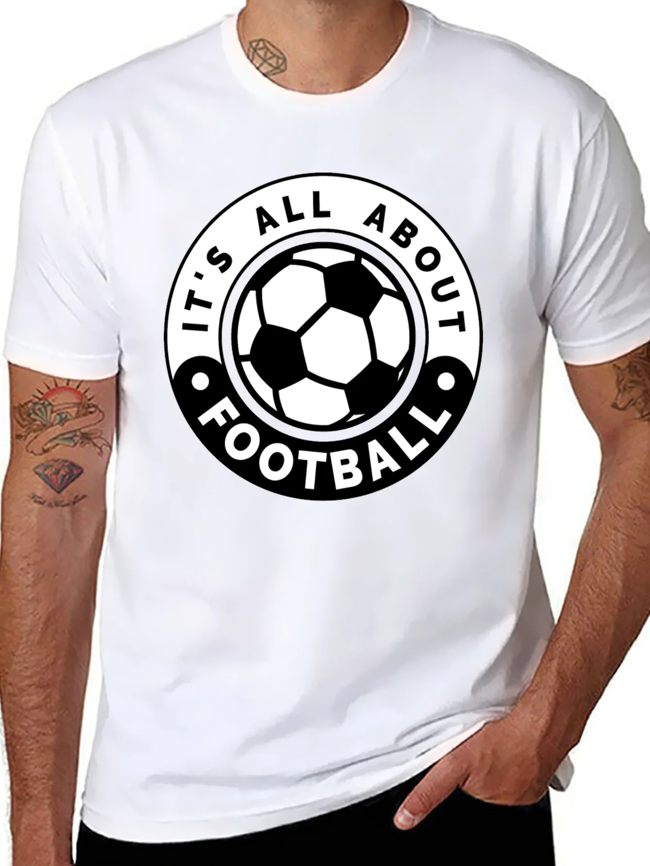 Camiseta Negra: ?Todo Se Trata de F¨²tbol!