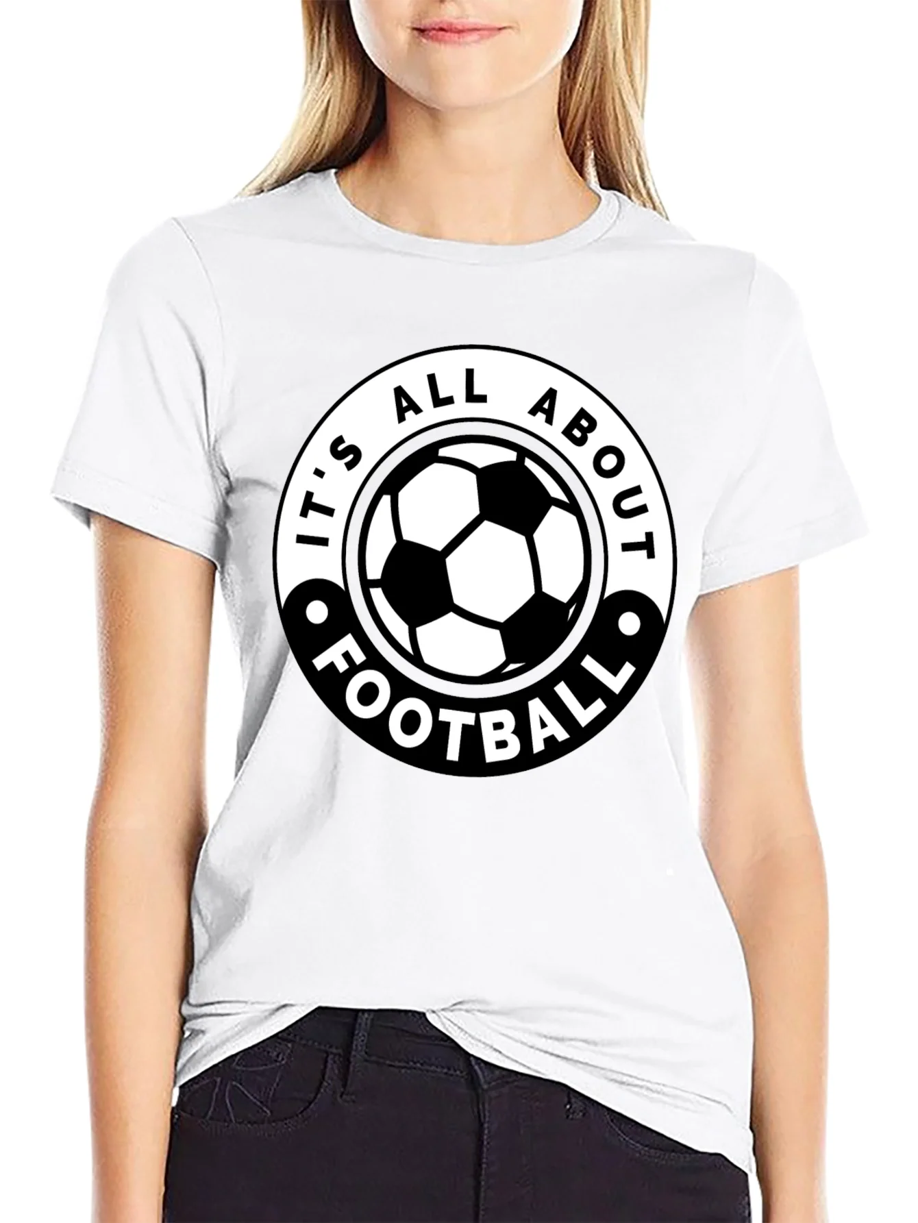 Camiseta Negra: ?Todo Se Trata de F¨²tbol!
