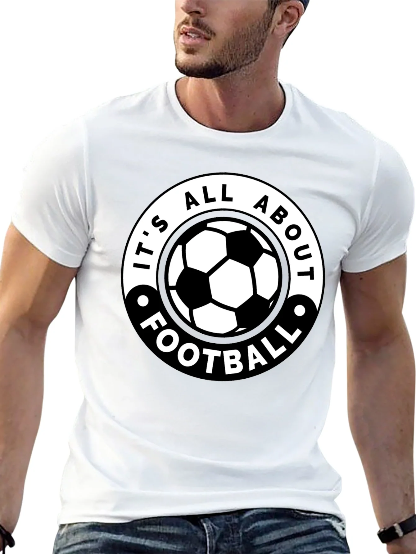 Camiseta Negra: ?Todo Se Trata de F¨²tbol!