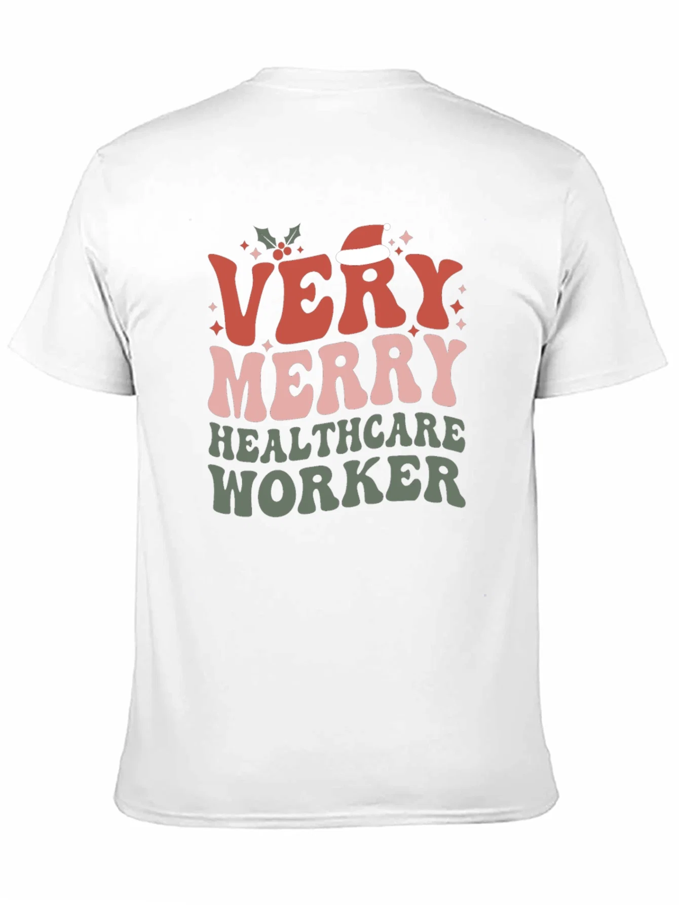 Rebbecca Very Merry Healthcare Worker Christmas T-Shirt