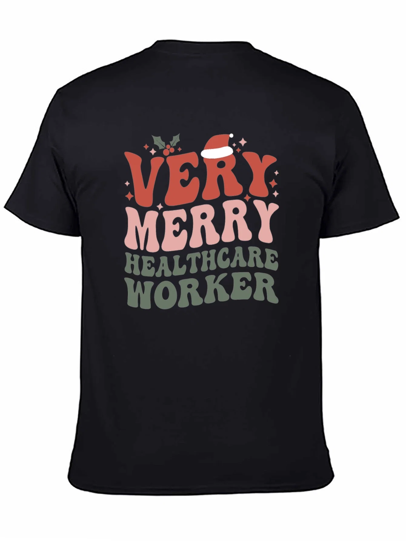 Rebbecca Very Merry Healthcare Worker Christmas T-Shirt