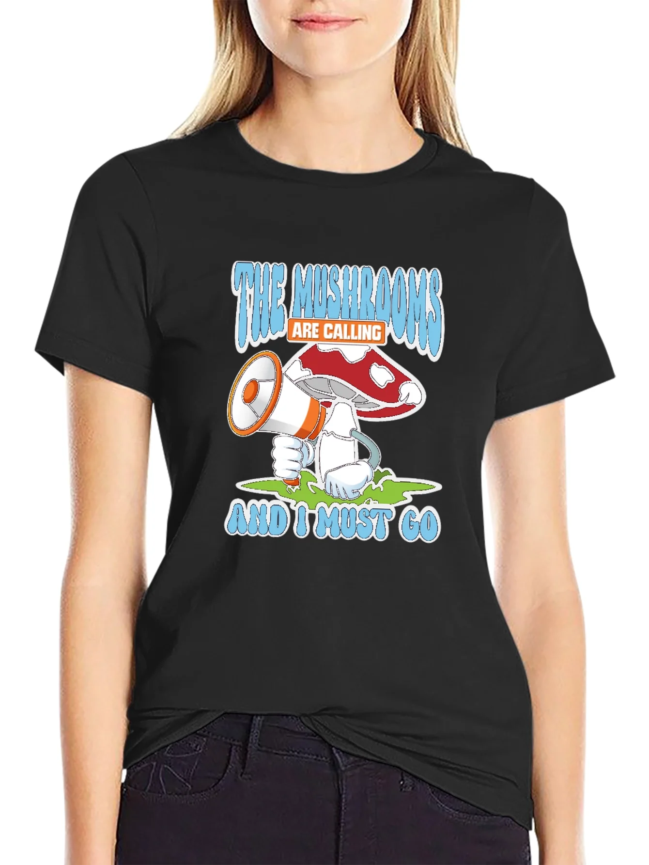 Camiseta Negra Las Setas Me Llaman