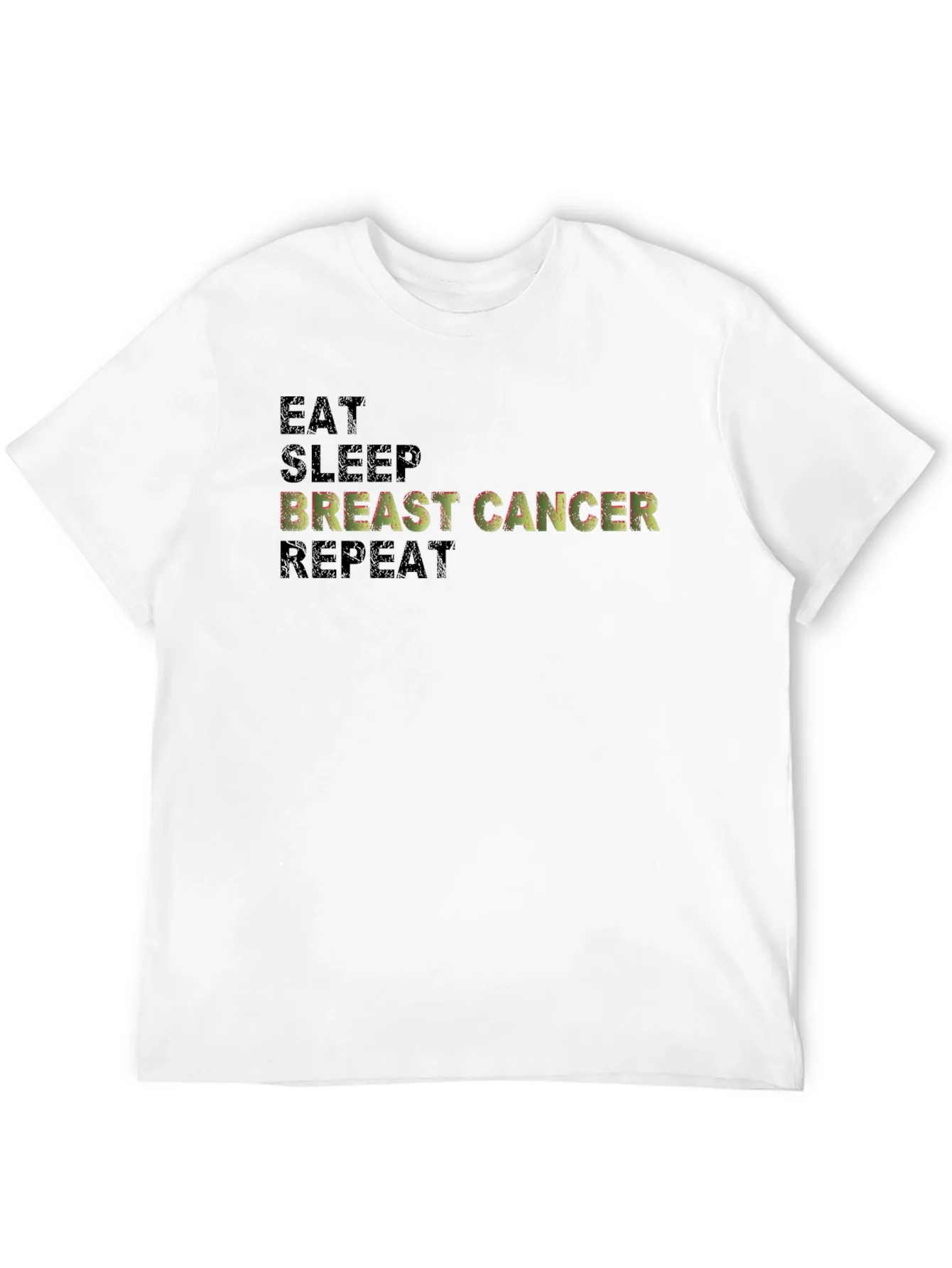 Rebbecca Eat Sleep Breast Cancer Repeat Graphic Tee