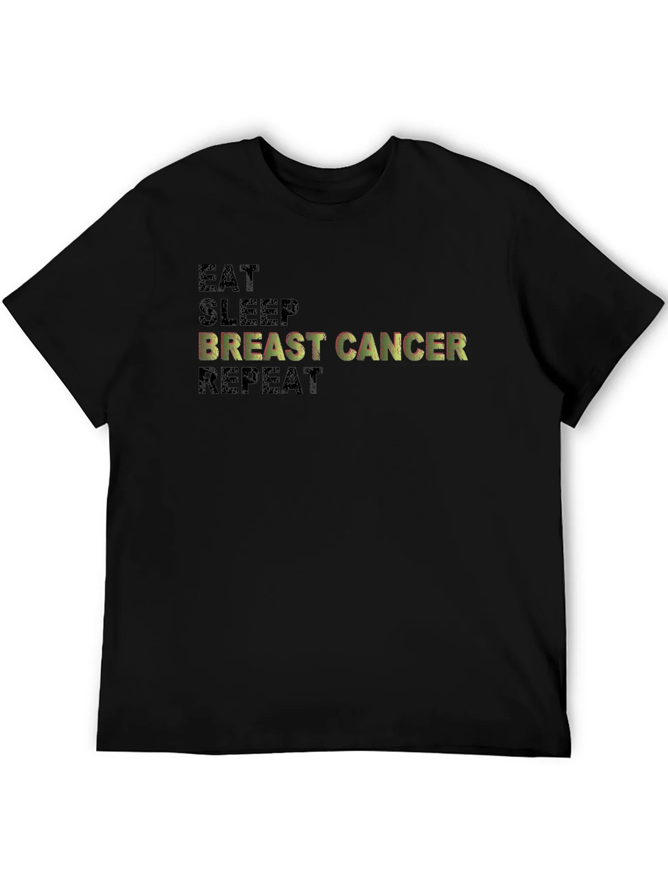 Rebbecca Eat Sleep Breast Cancer Repeat Graphic Tee