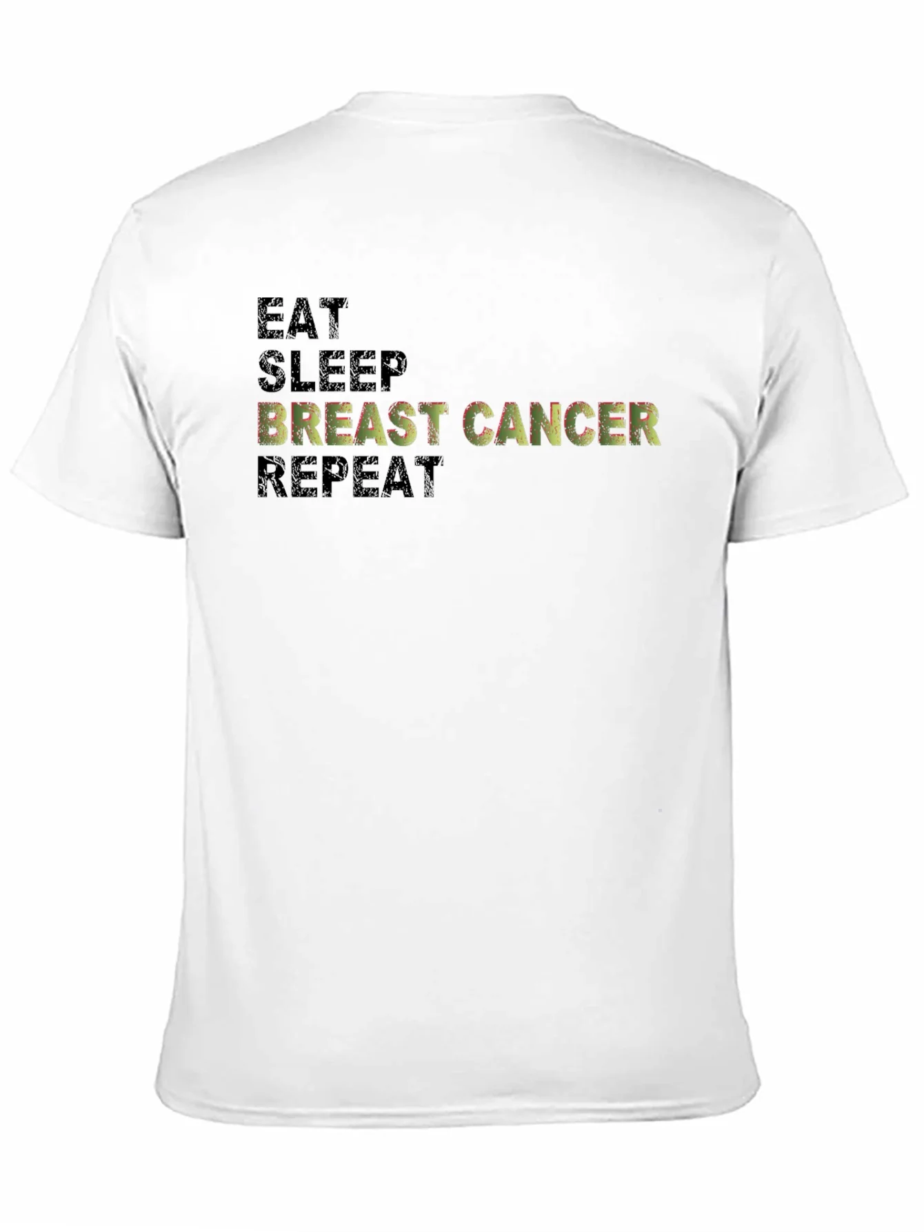 Rebbecca Eat Sleep Breast Cancer Repeat Graphic Tee