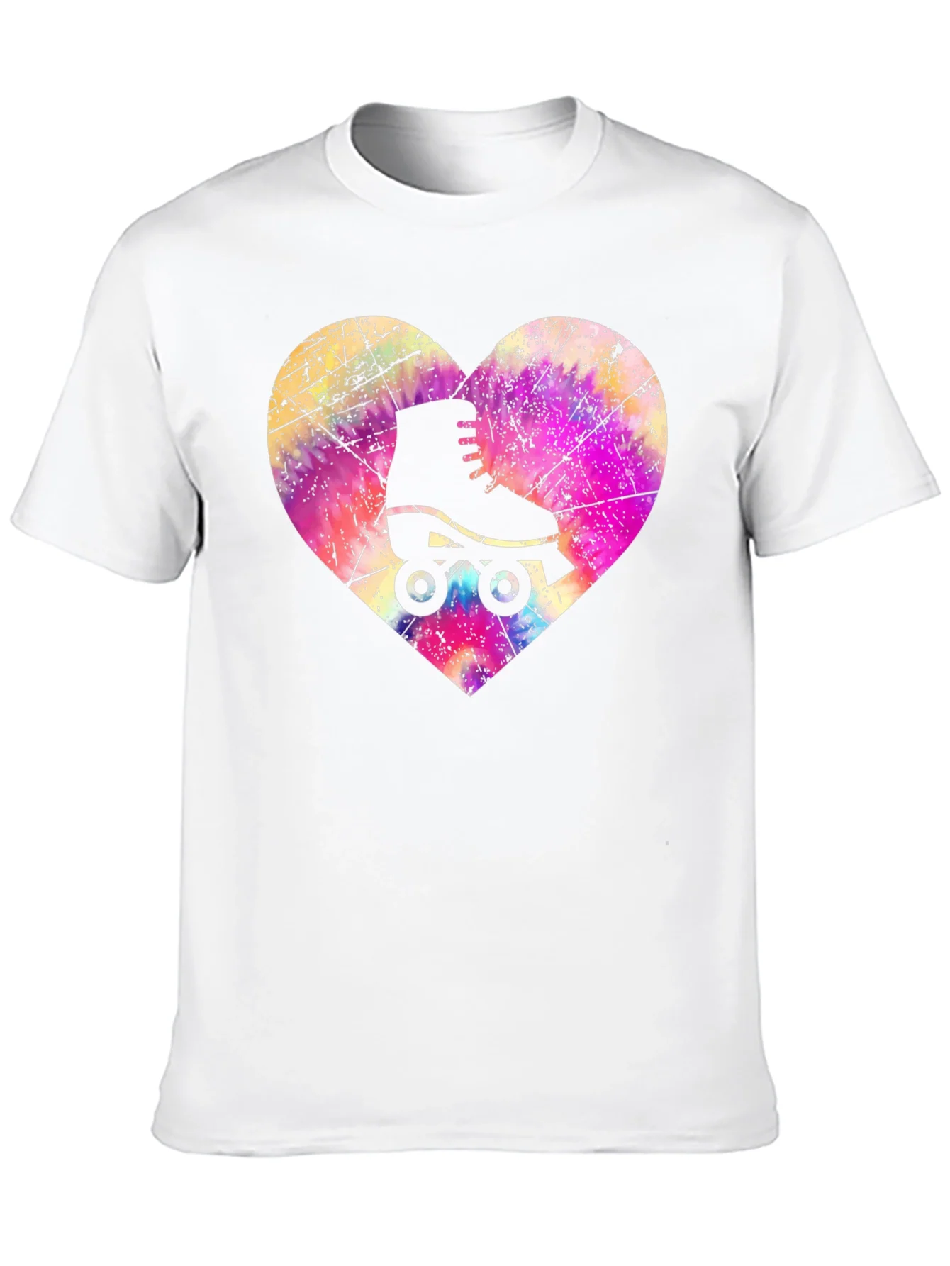 Camiseta Negra Patinaje Coraz¨®n