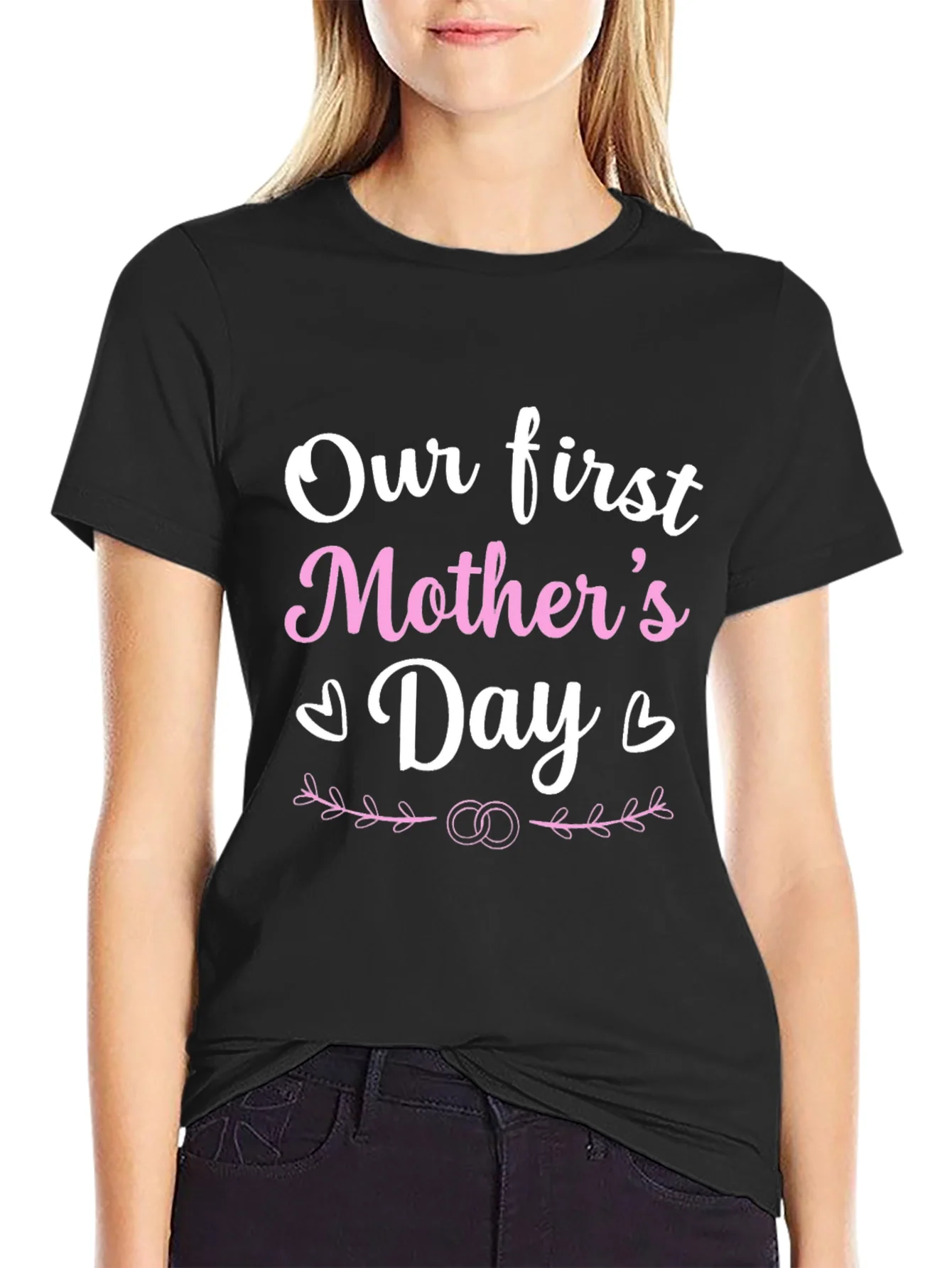 Rebbecca Our First Mothers Day T-Shirt - Black