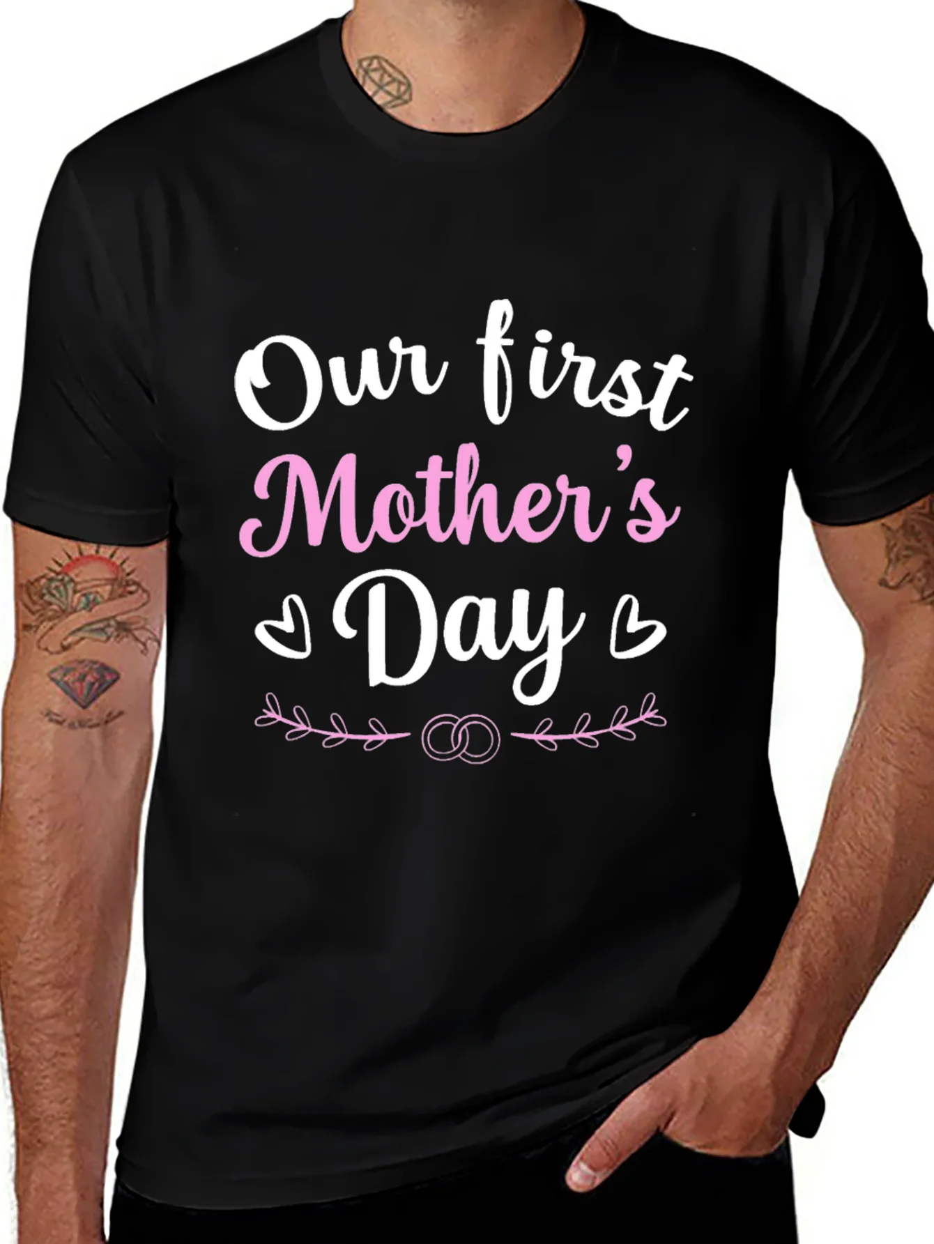 Rebbecca Our First Mothers Day T-Shirt - Black