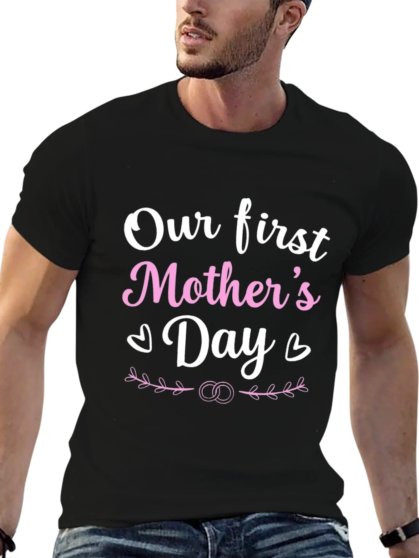 Rebbecca Our First Mothers Day T-Shirt - Black