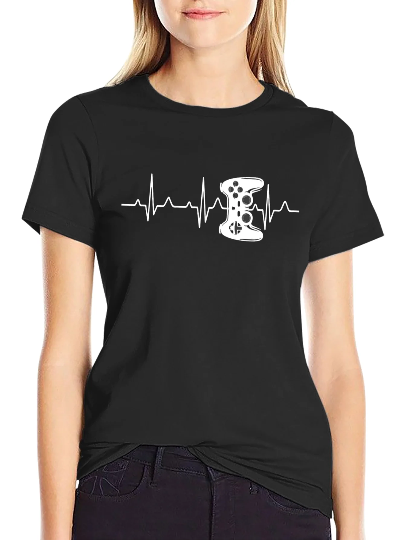 Rebbecca Gamer Heartbeat T-Shirt - Controller Design
