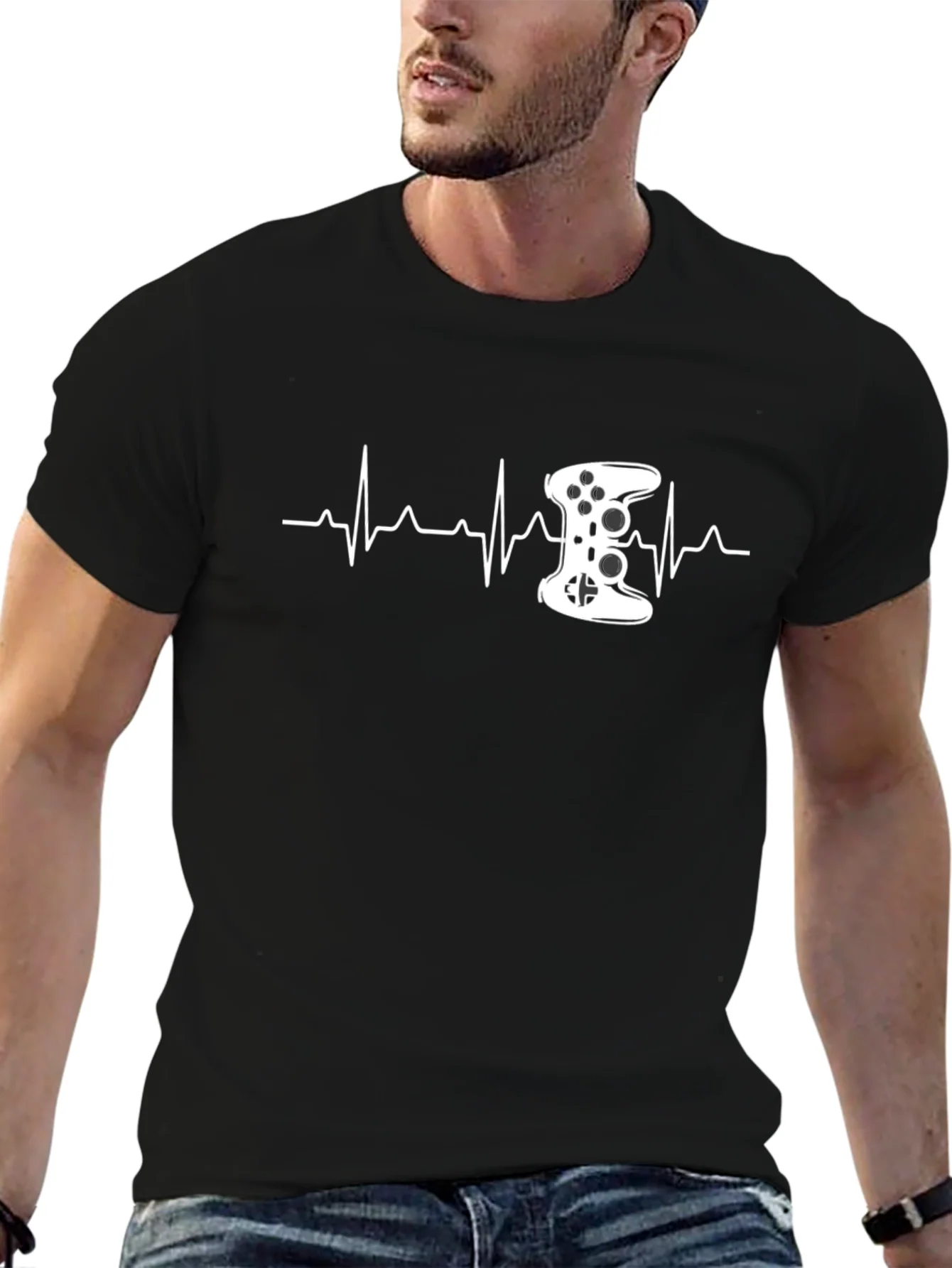 Rebbecca Gamer Heartbeat T-Shirt - Controller Design