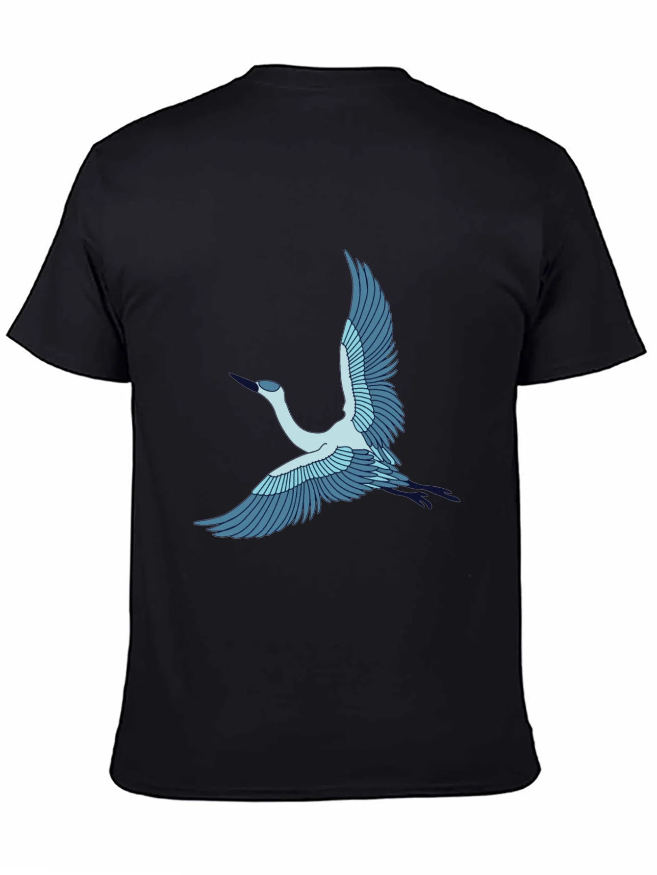 Rebbecca Crane Bird Graphic Tee - Black Cotton T-Shirt