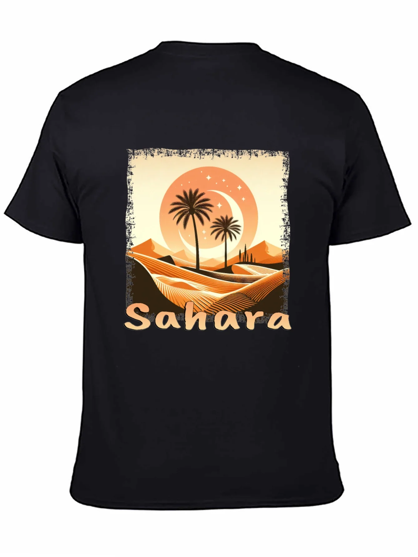 Rebbecca Sahara Desert Graphic Tee - Unisex Black T-Shirt