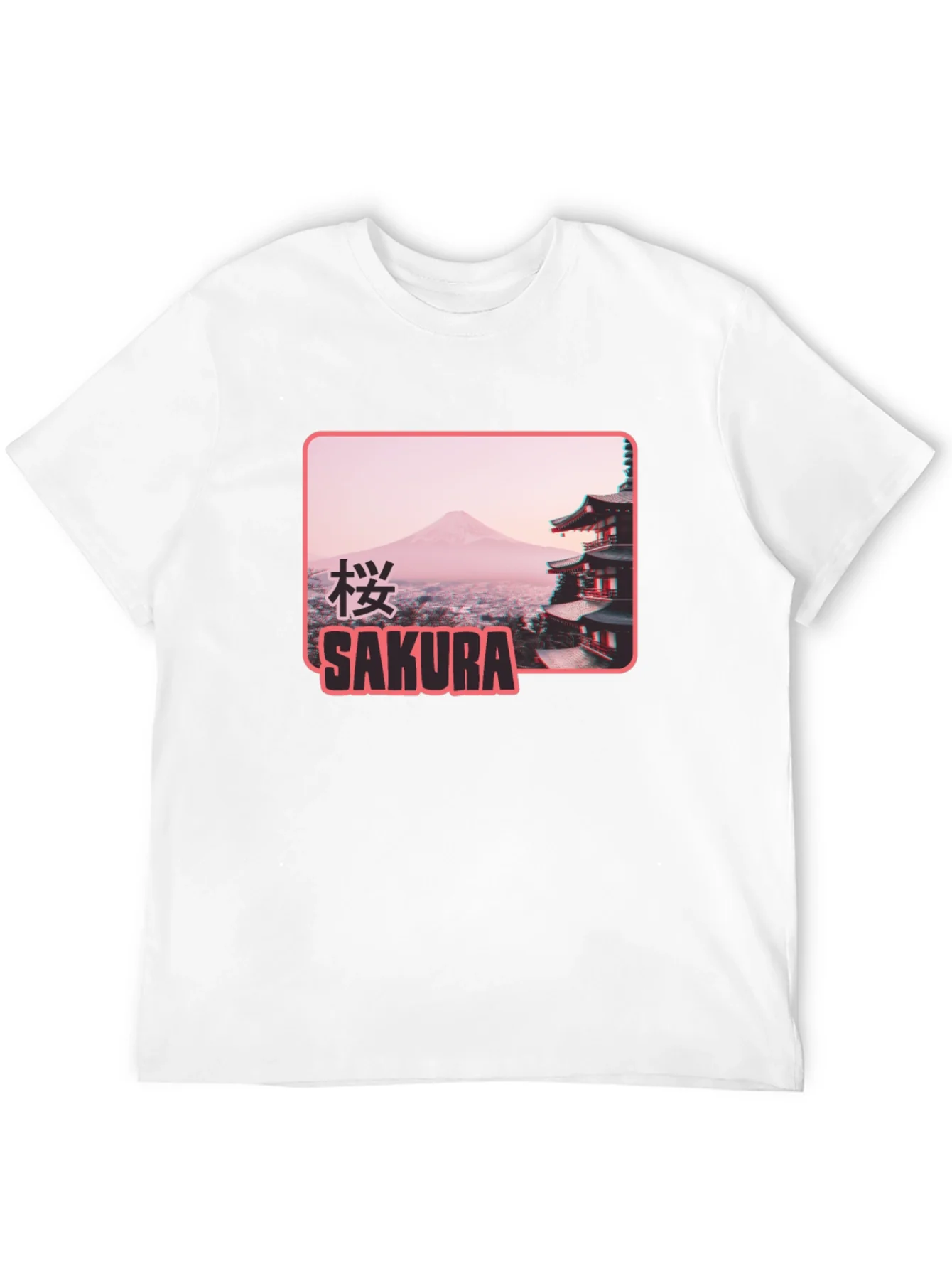 Rebbecca Sakura Japan Graphic T-Shirt - Black