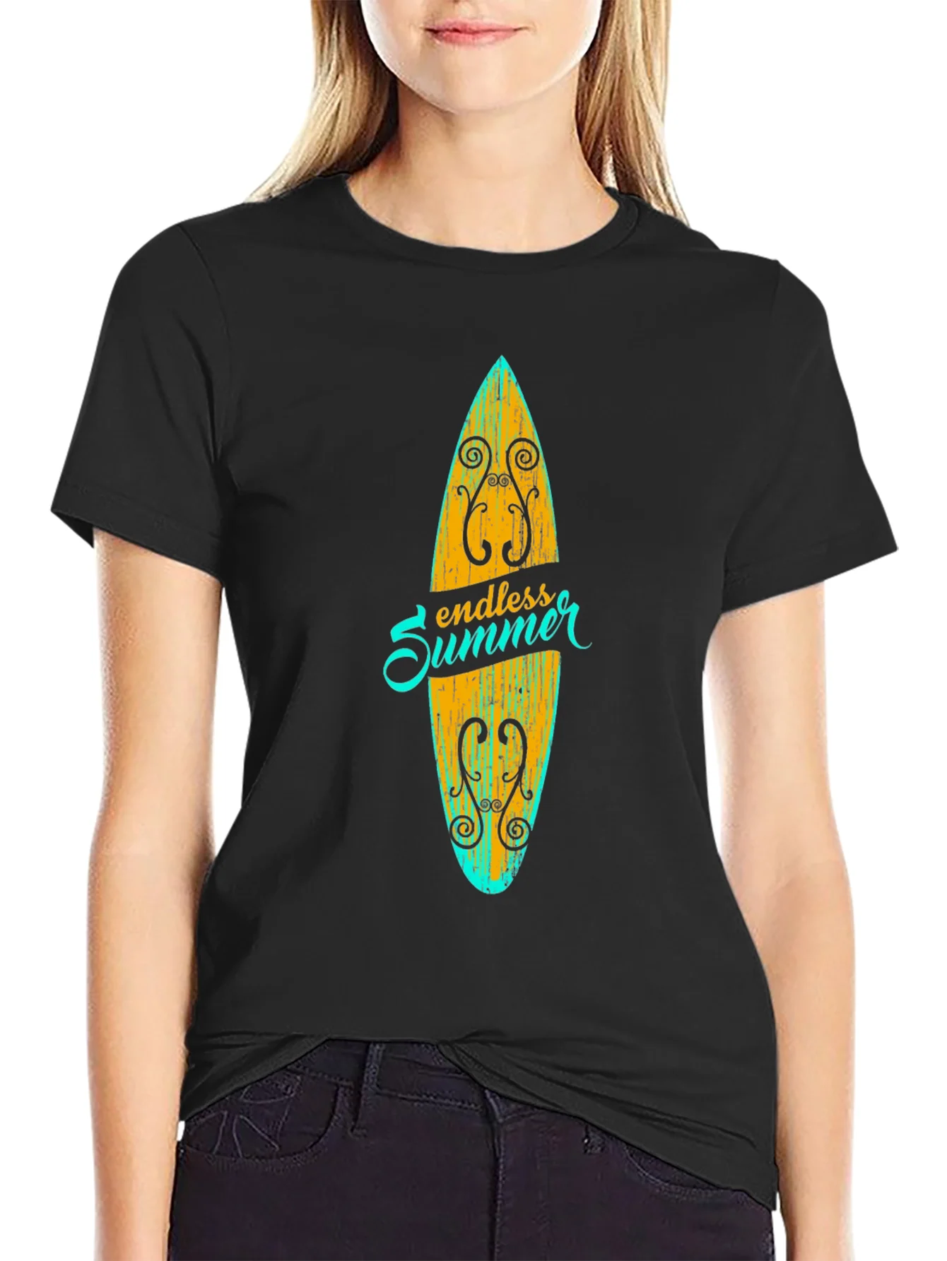 Rebbecca Endless Summer Surfboard Graphic T-Shirt