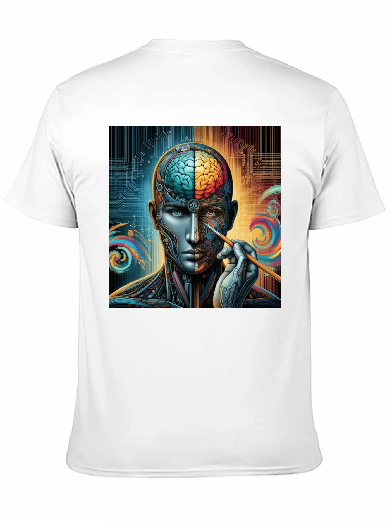 Rebbecca Cyberpunk Brain Artist Graphic Tee