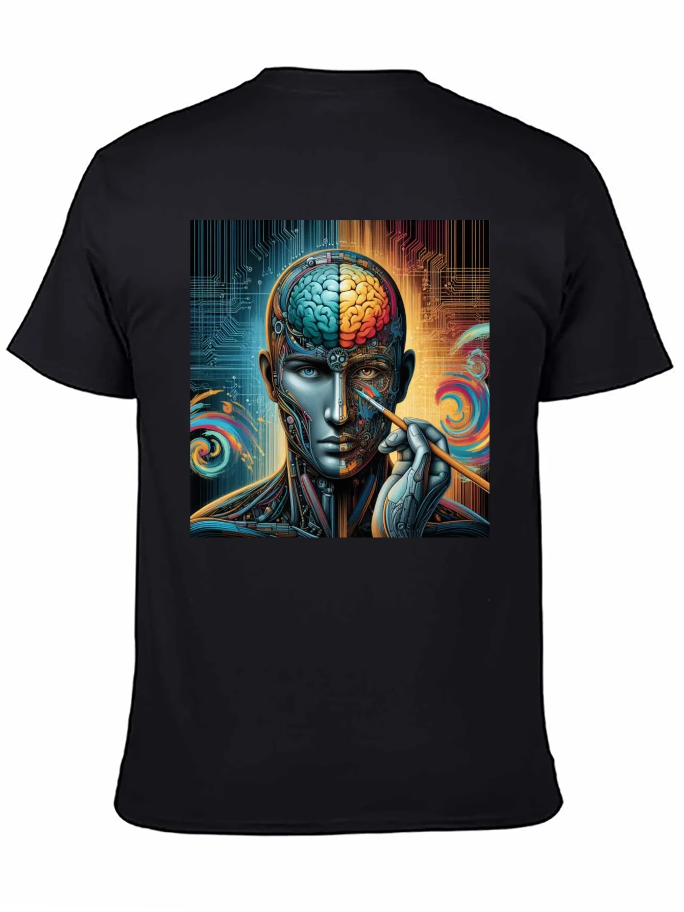 Rebbecca Cyberpunk Brain Artist Graphic Tee