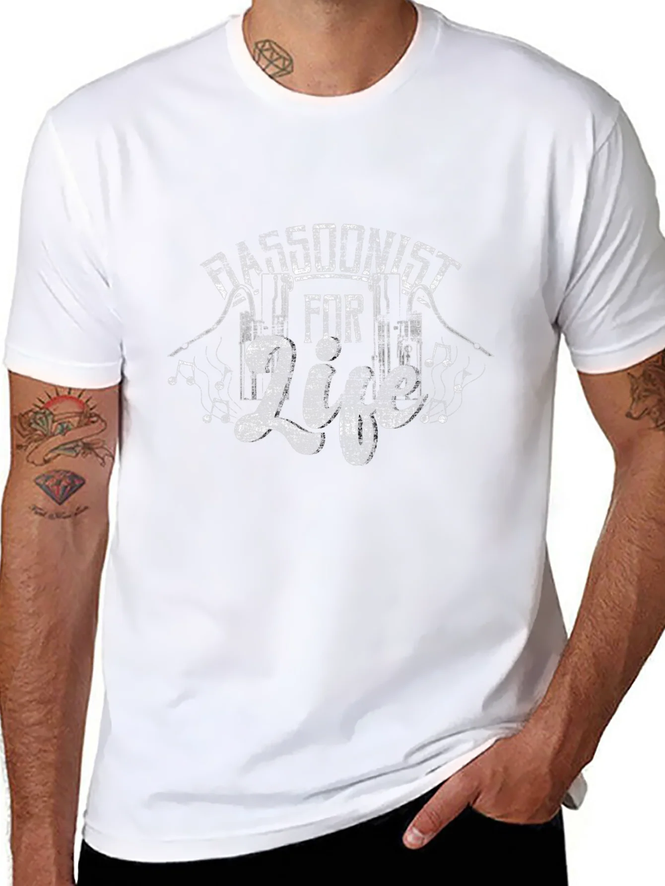 Camiseta Negra Fagotista de Por Vida