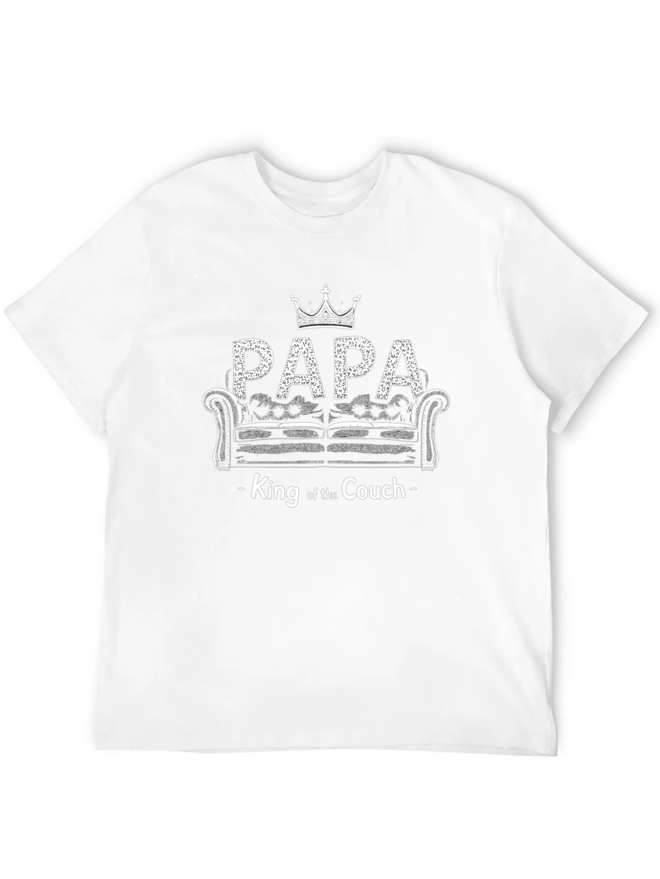 Camiseta Negra Papa King Couch
