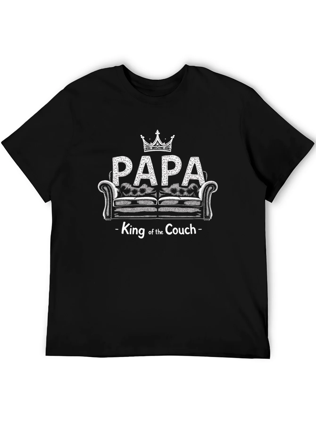 Camiseta Negra Papa King Couch