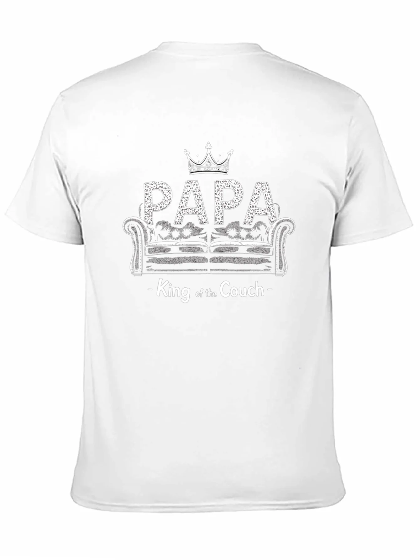 Camiseta Negra Papa King Couch