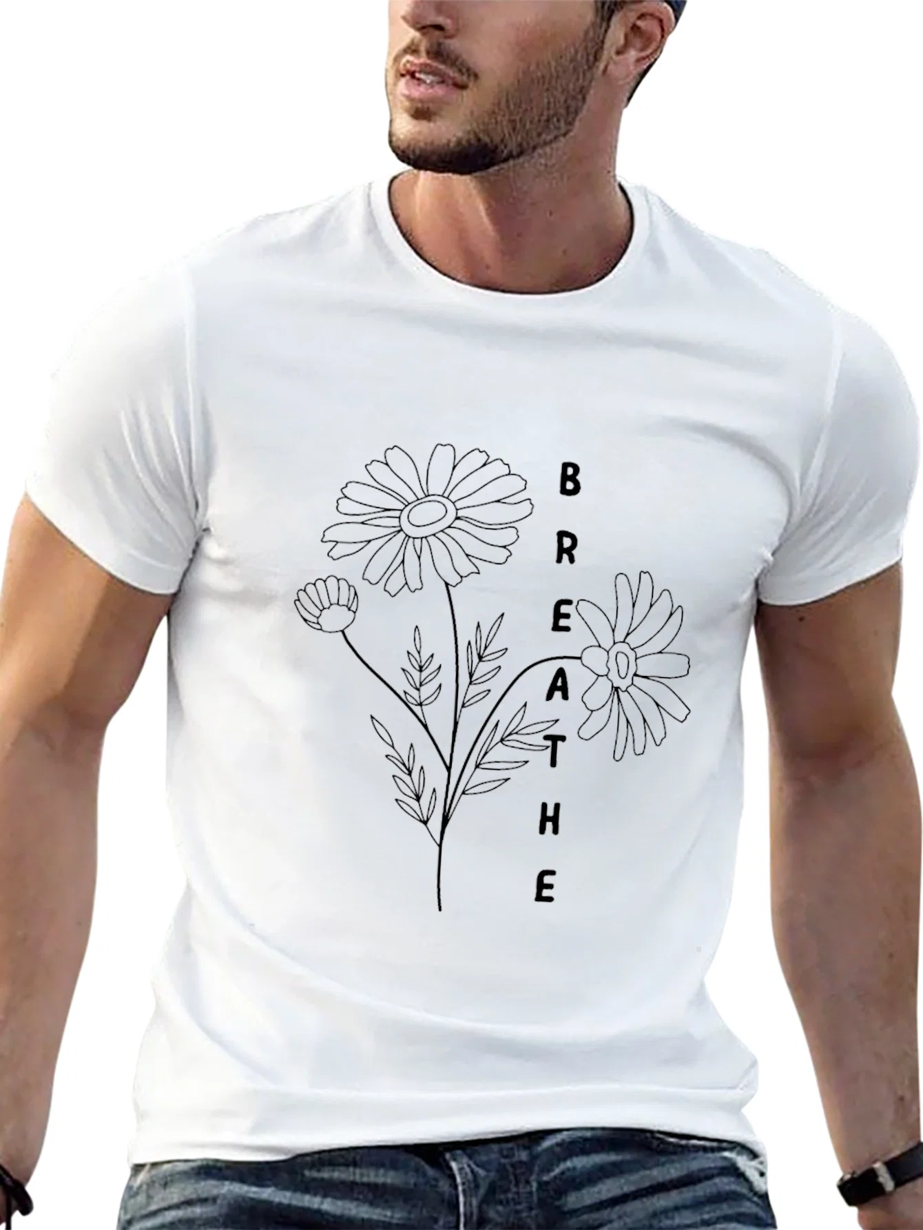 Rebbecca Breathe Daisy Graphic Tee - Stylish Comfort