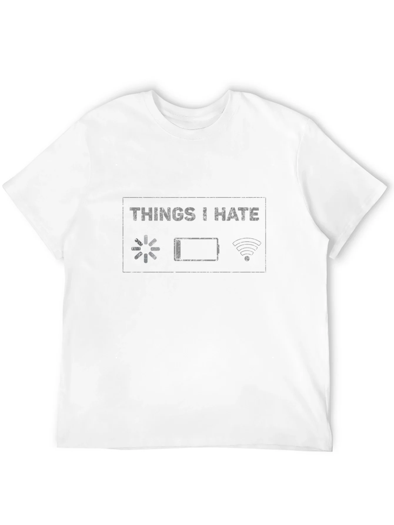 Camiseta Negra Cosas Que Odio Divertida