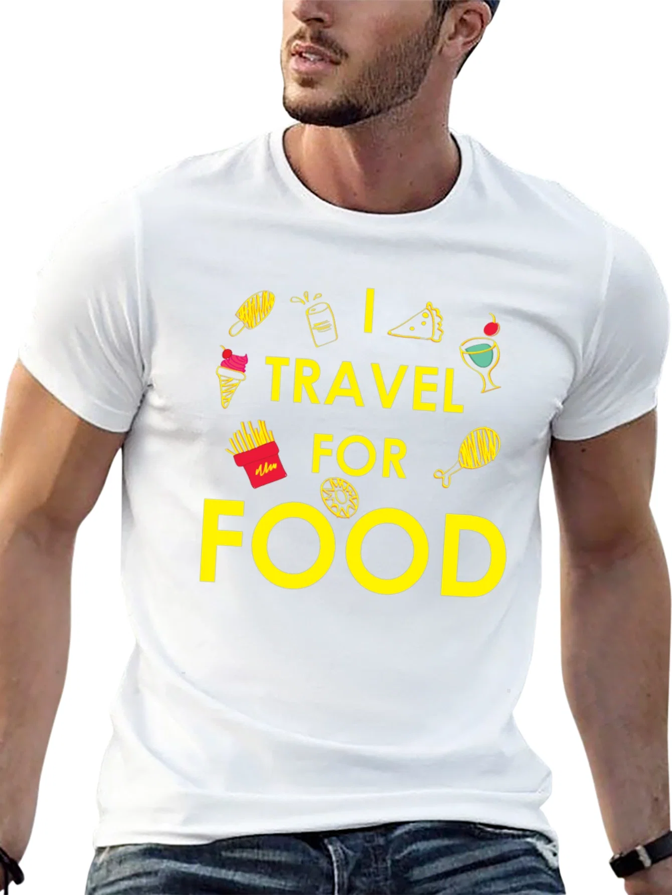 Rebbecca I Travel For Food Graphic T-Shirt