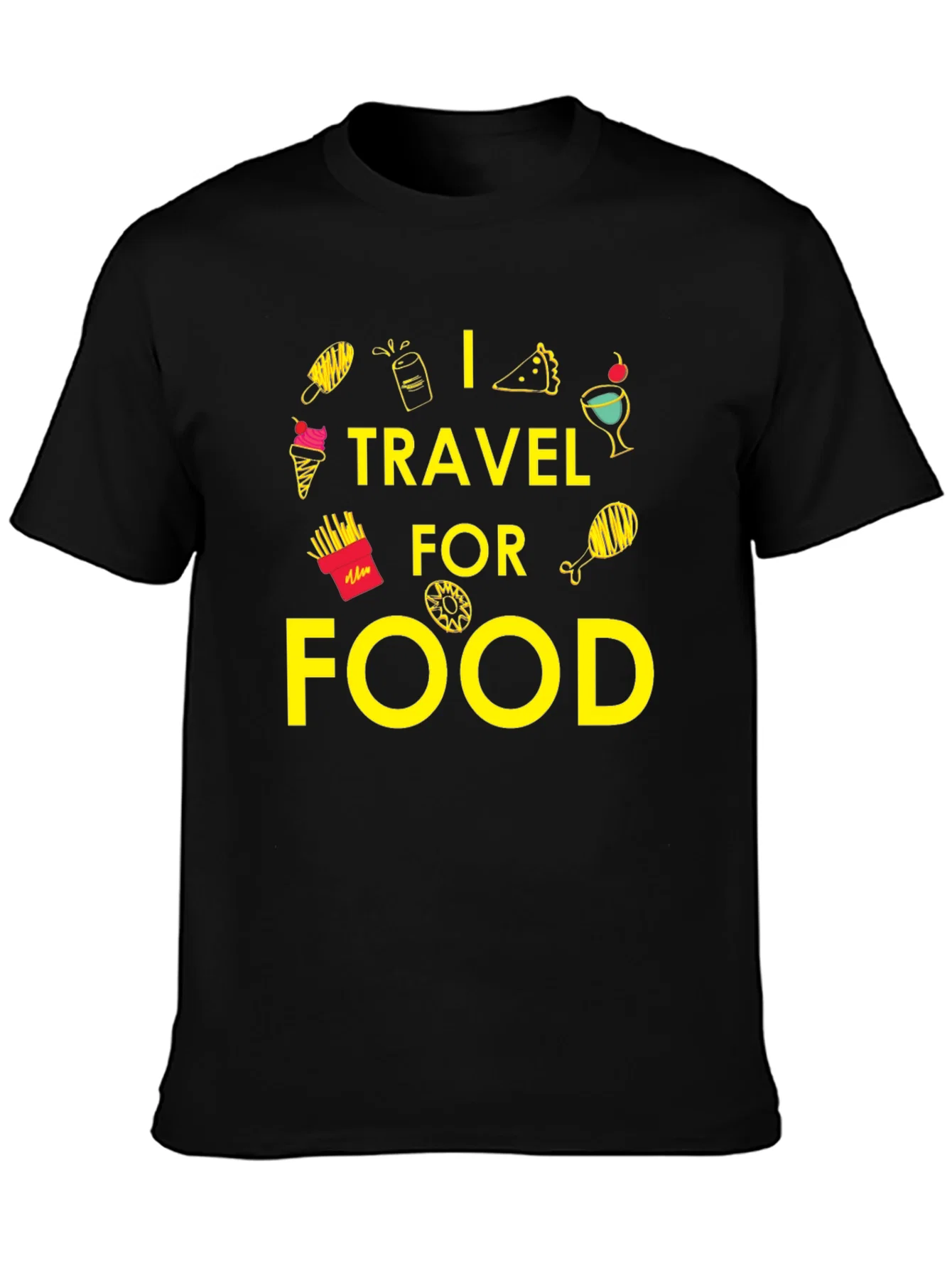 Rebbecca I Travel For Food Graphic T-Shirt