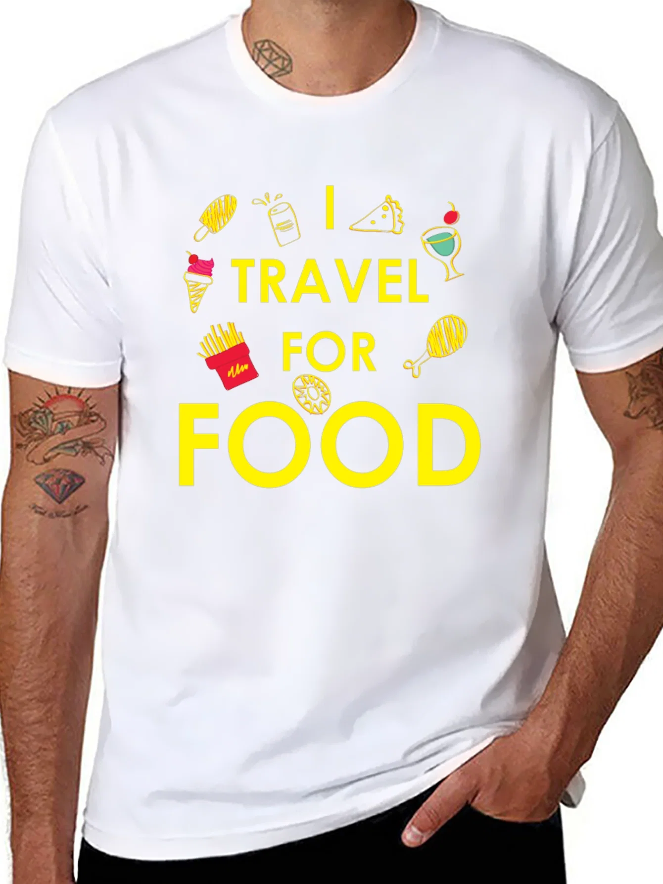 Rebbecca I Travel For Food Graphic T-Shirt