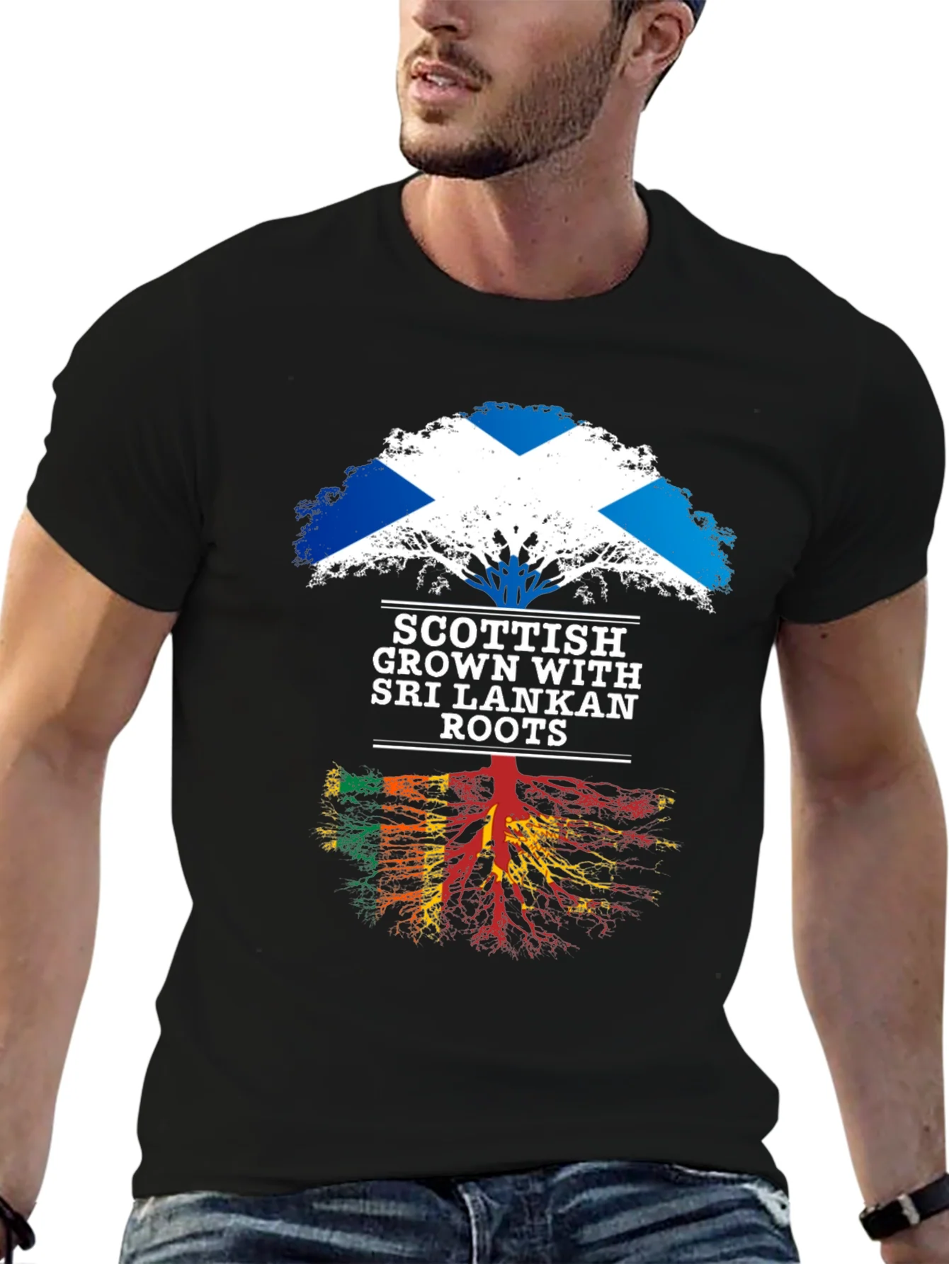 Camiseta Hombre Ra¨ªces Escocesas Sri Lanka
