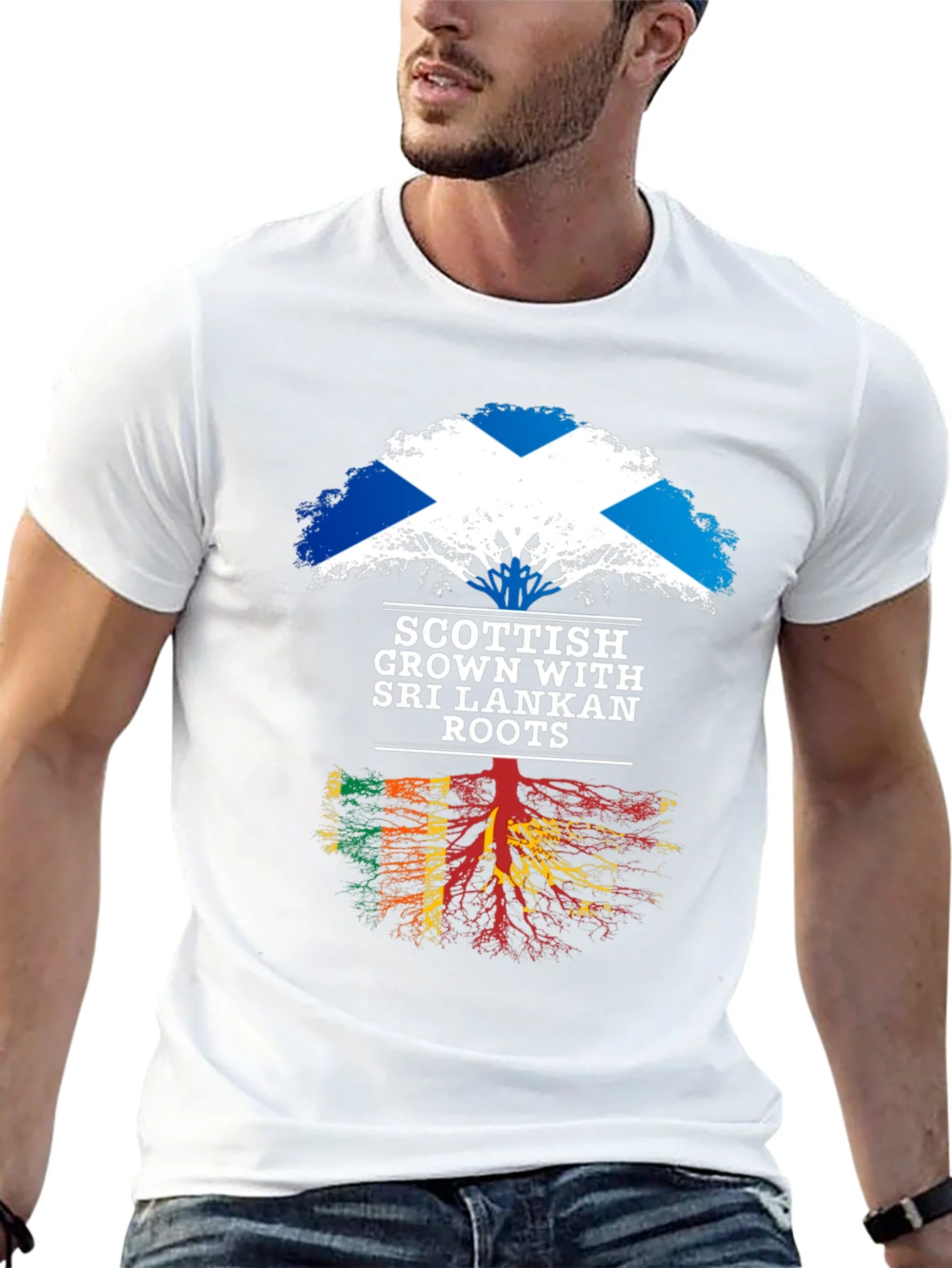 Camiseta Hombre Ra¨ªces Escocesas Sri Lanka