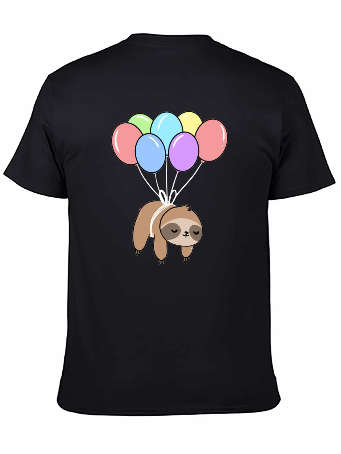Rebbecca Sloth Balloon Graphic T-Shirt - Fun Animal Tee
