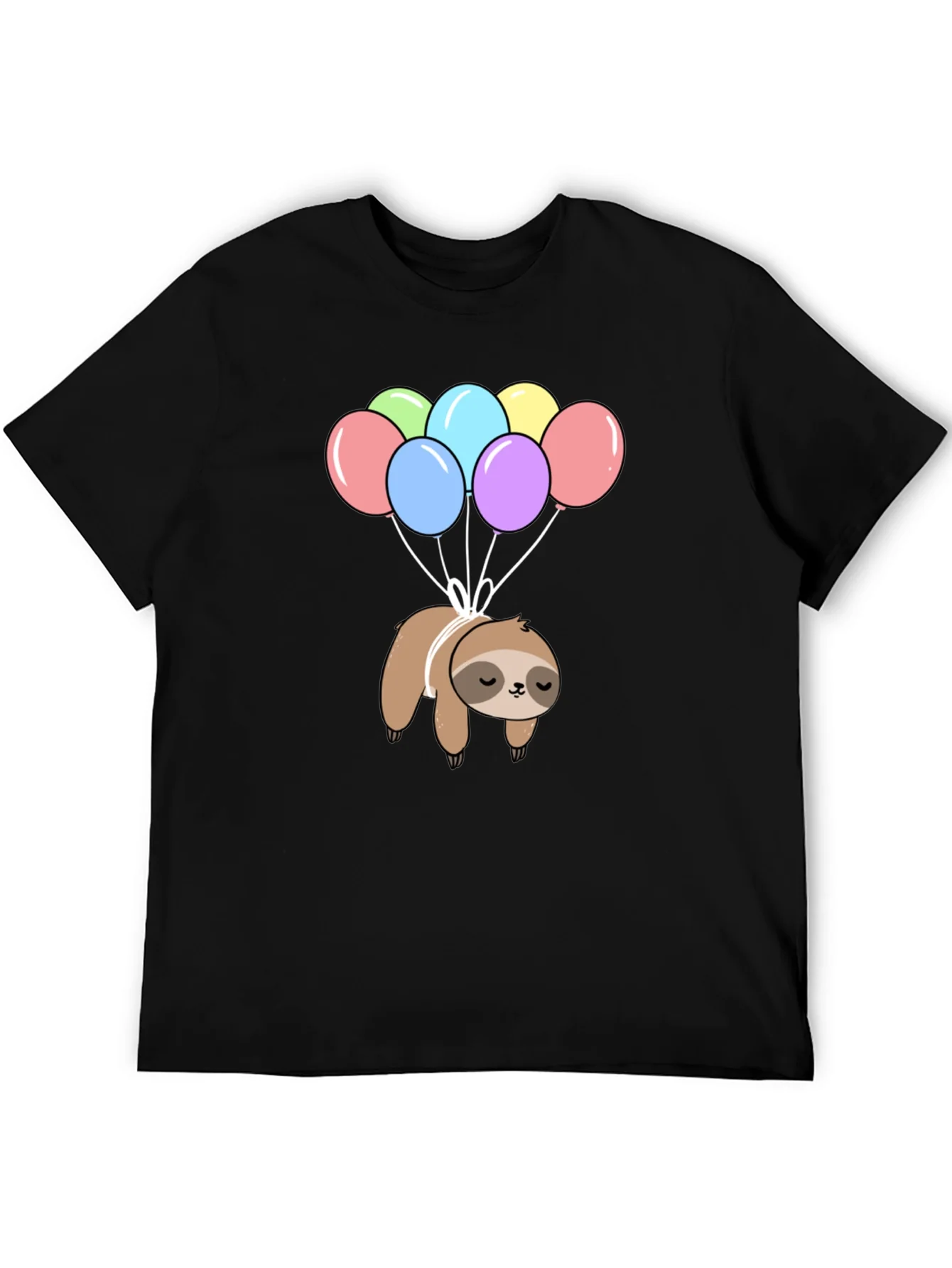Rebbecca Sloth Balloon Graphic T-Shirt - Fun Animal Tee