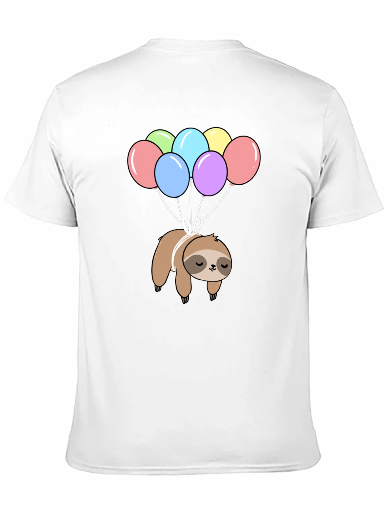 Rebbecca Sloth Balloon Graphic T-Shirt - Fun Animal Tee
