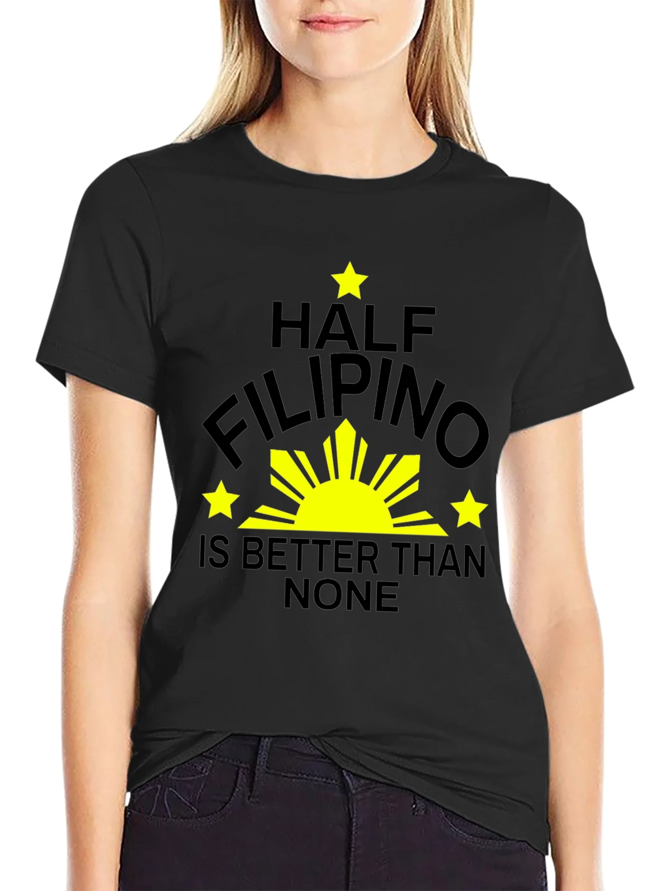 Camiseta Negra Mitad Filipino