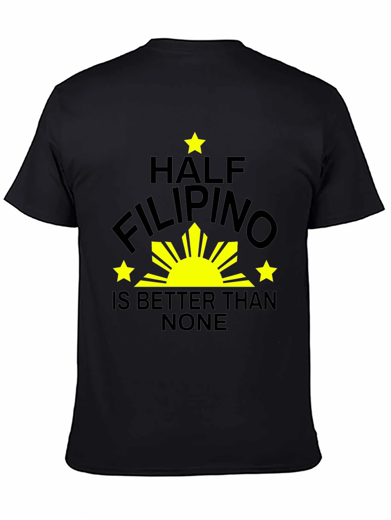 Camiseta Negra Mitad Filipino