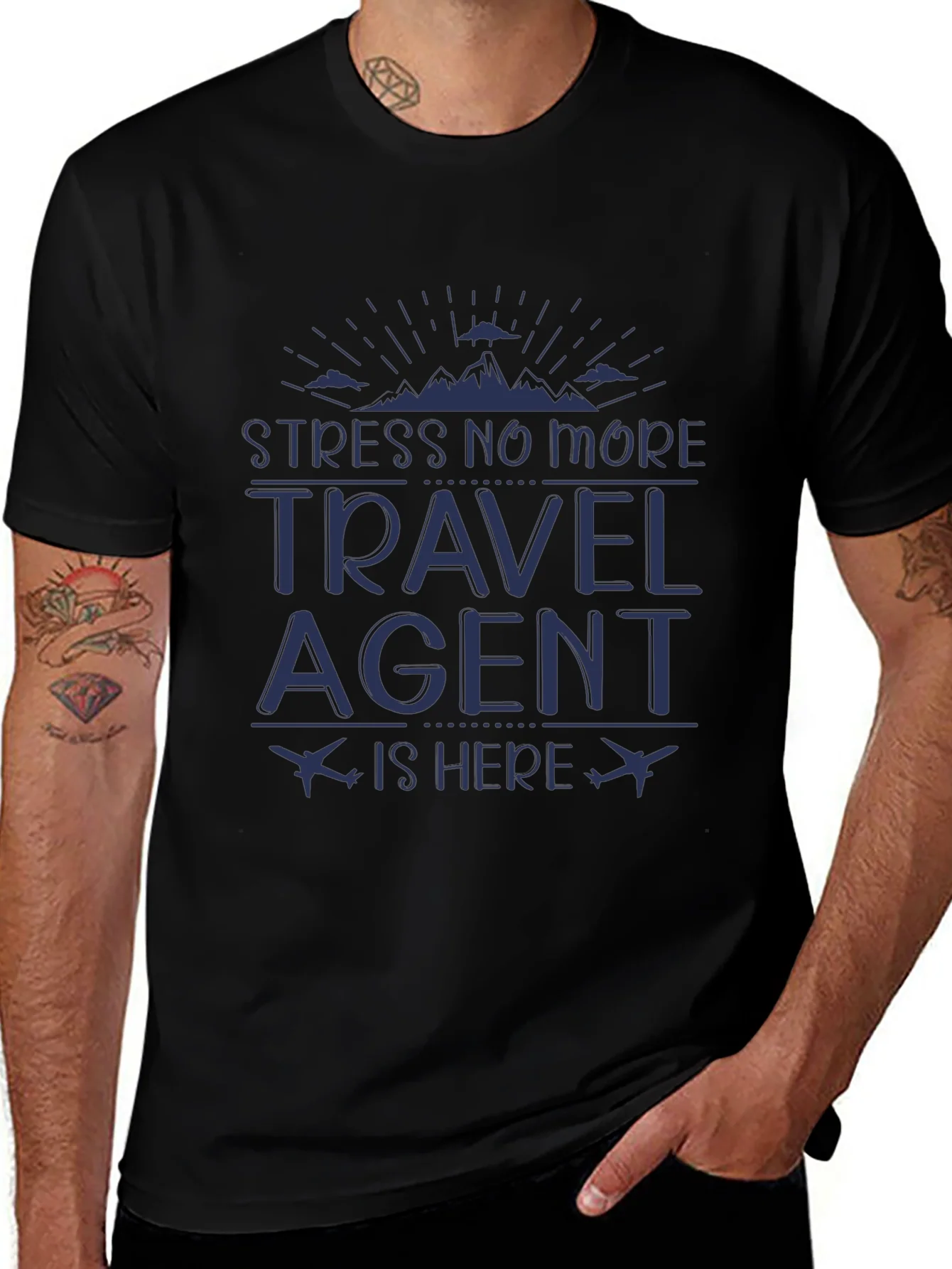 Rebbecca Stress No More Travel Agent T-Shirt
