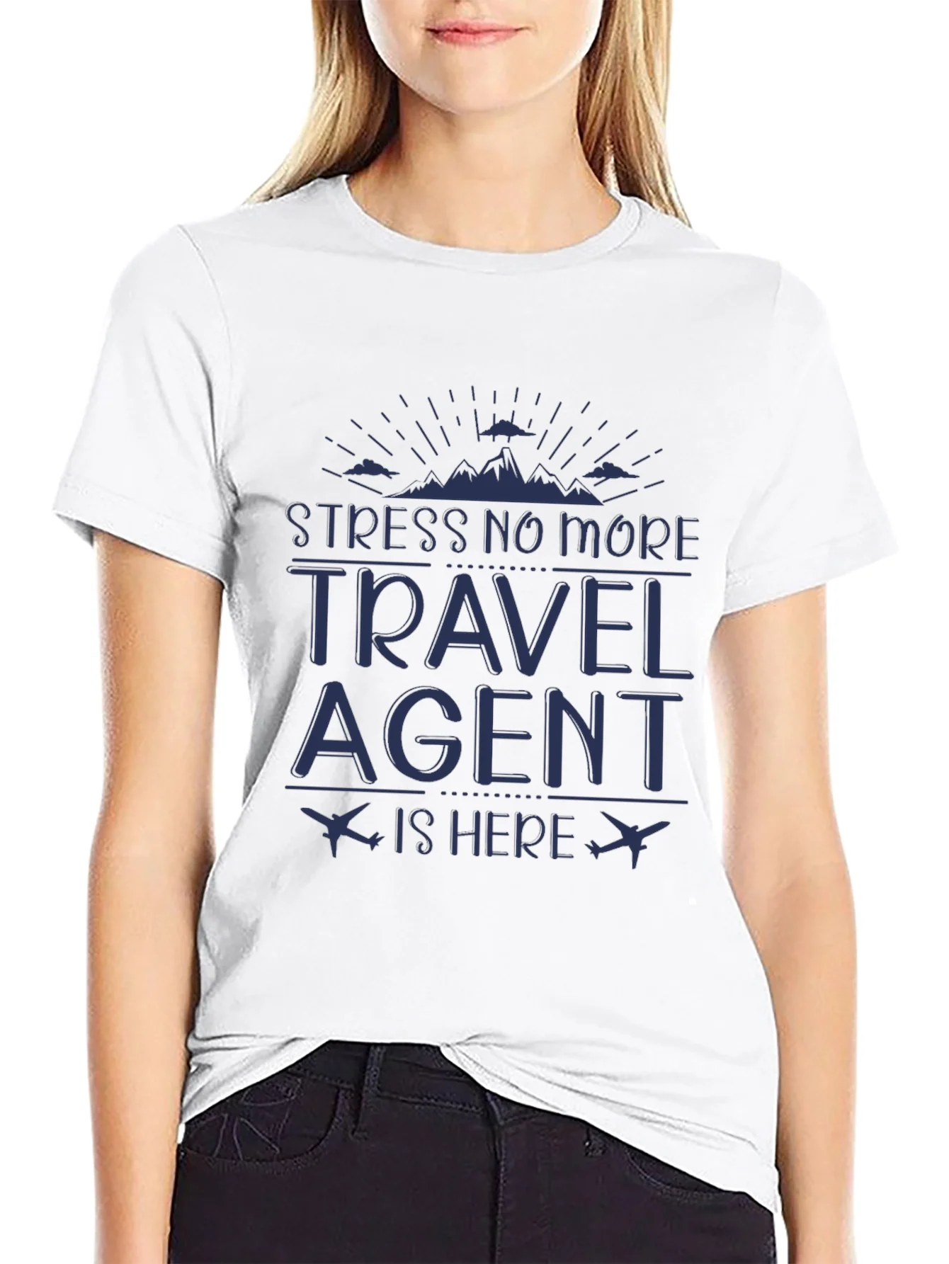 Rebbecca Stress No More Travel Agent T-Shirt