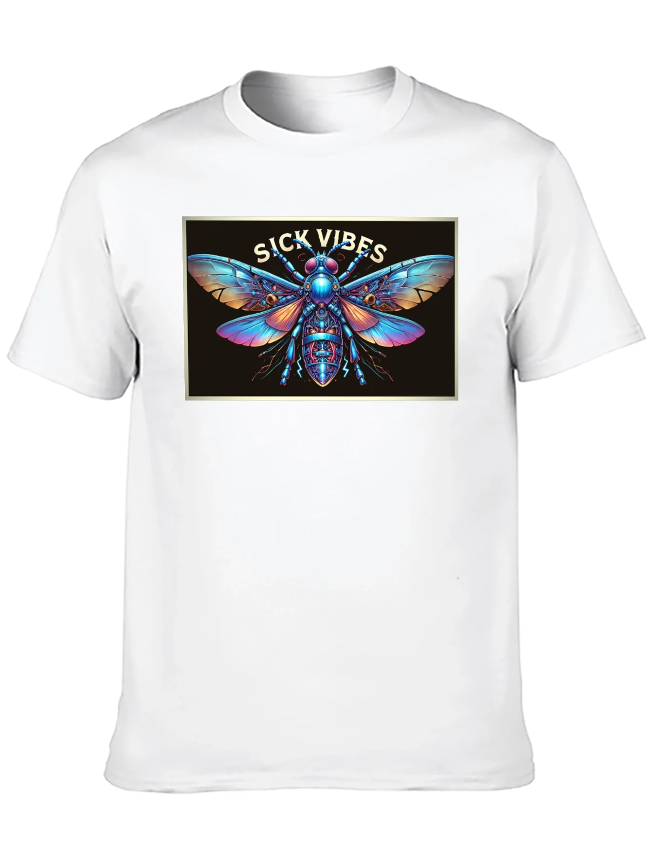 Rebbecca Sick Vibes Graphic T-Shirt - Unique Insect Design