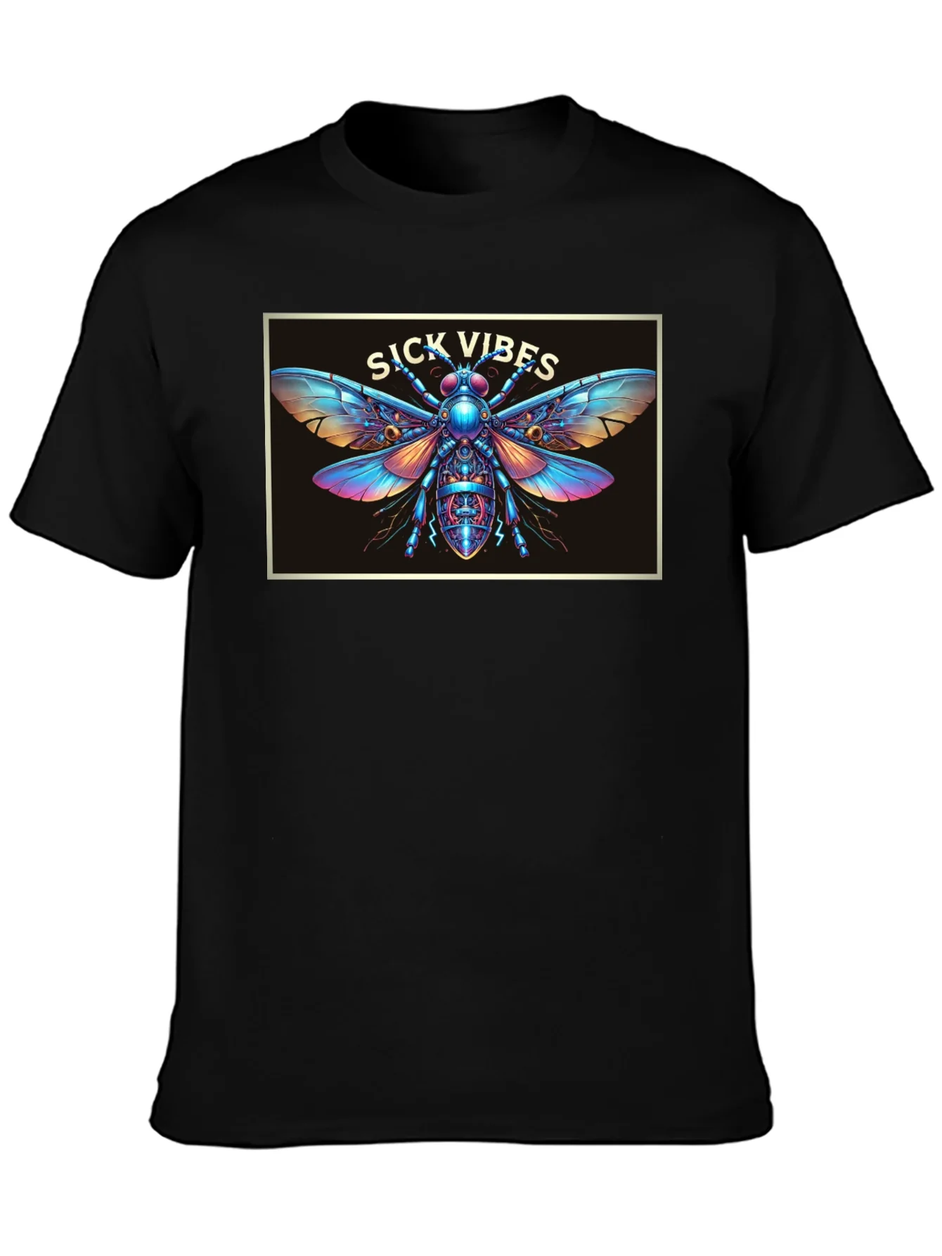 Rebbecca Sick Vibes Graphic T-Shirt - Unique Insect Design