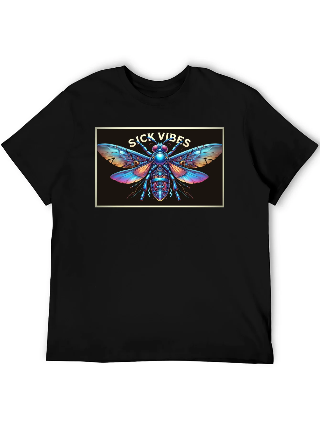 Rebbecca Sick Vibes Graphic T-Shirt - Unique Insect Design