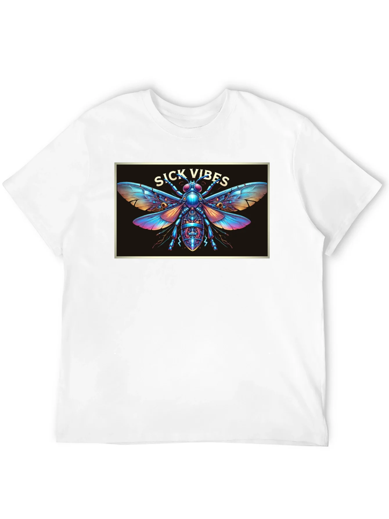 Rebbecca Sick Vibes Graphic T-Shirt - Unique Insect Design