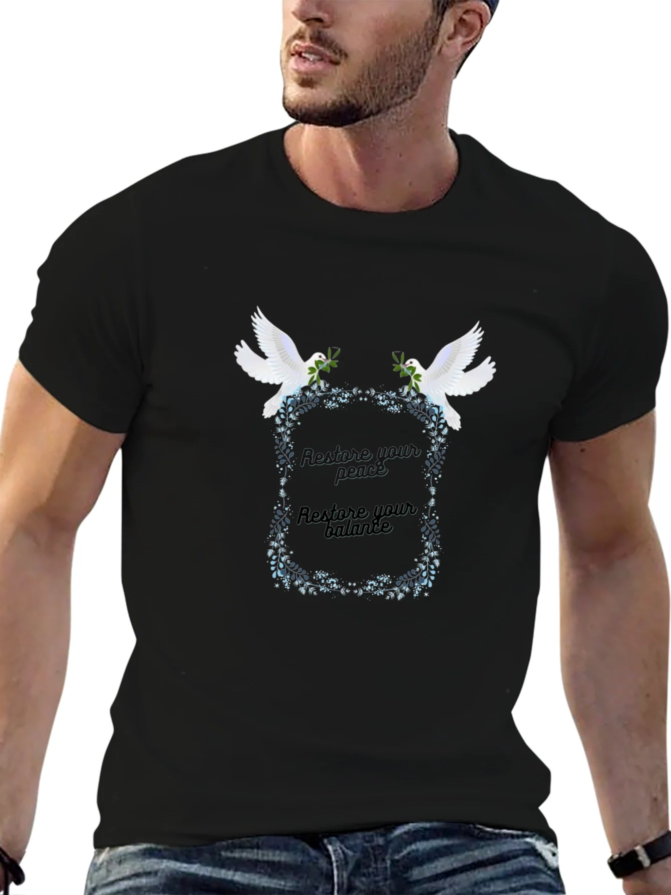 Rebbecca Peace & Balance Dove Graphic Tee - Unisex