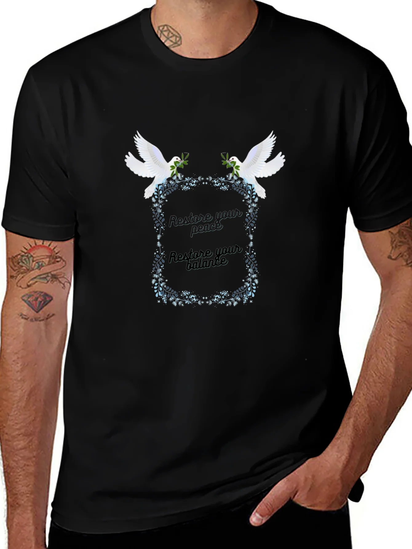 Rebbecca Peace & Balance Dove Graphic Tee - Unisex