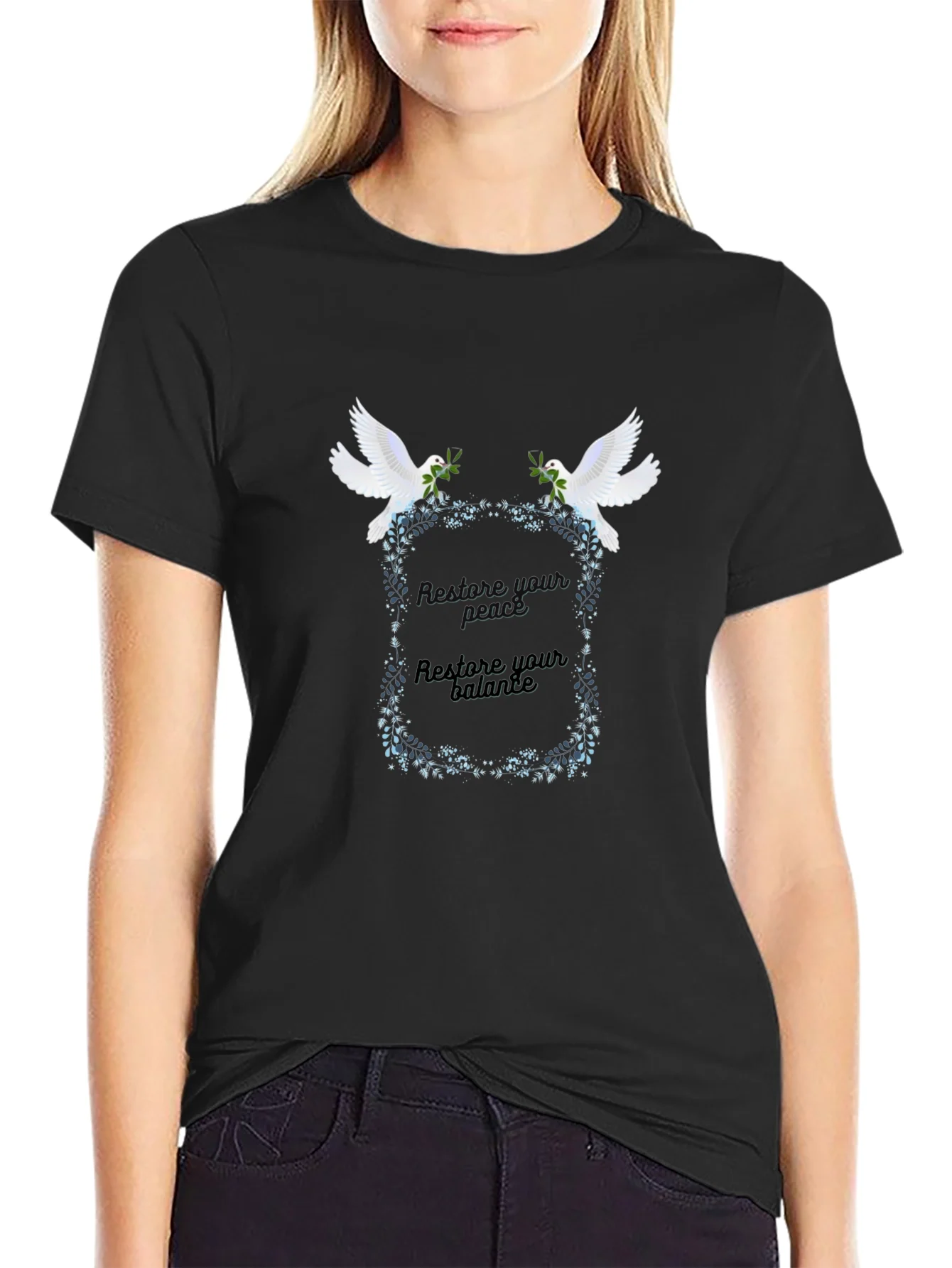 Rebbecca Peace & Balance Dove Graphic Tee - Unisex
