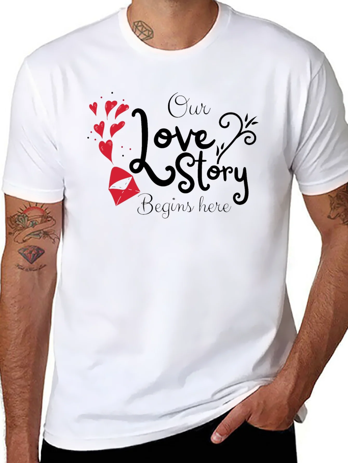 Rebbecca Our Love Story Begins Here T-Shirt