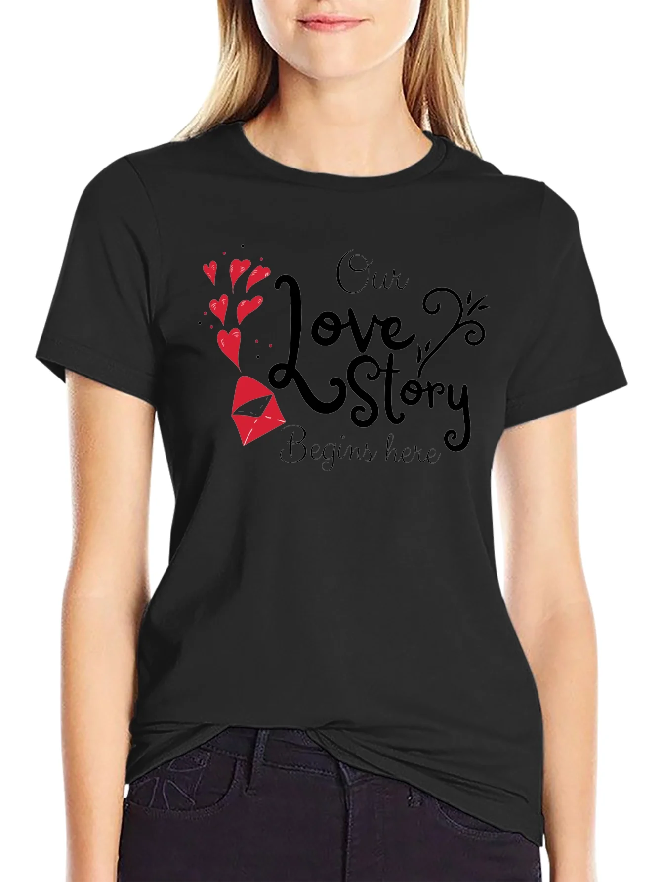 Rebbecca Our Love Story Begins Here T-Shirt