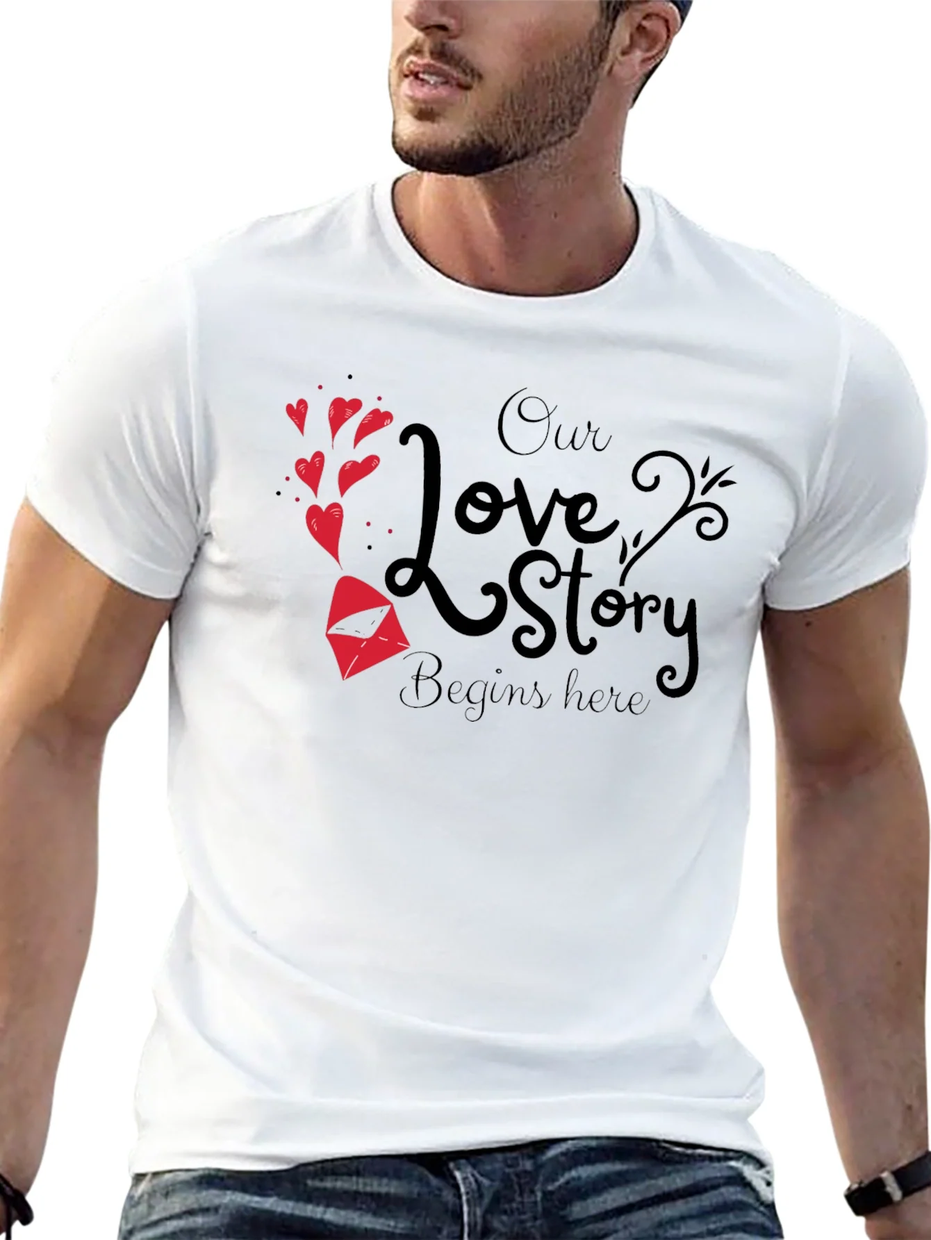 Rebbecca Our Love Story Begins Here T-Shirt