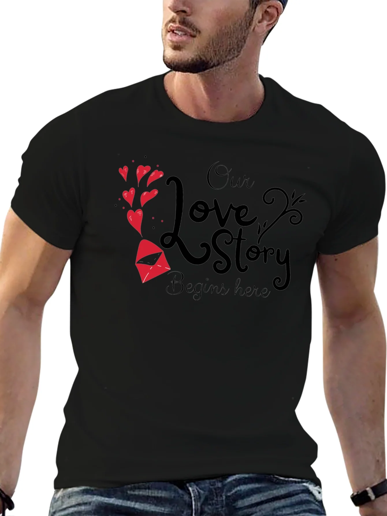 Rebbecca Our Love Story Begins Here T-Shirt